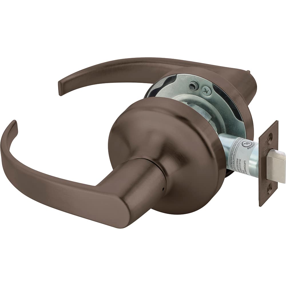 Yale - Lever Locksets; Door Thickness: 1-3/4 (Inch); Door Thickness: 1-3/4 ; Back Set: 2-3/4 (Inch); For Use With: Doors ; Finish/Coating: Oxidized Satin Dark Bronze (10B) ; Special Item Information: Passage or Closet Latch Function - Exact Tool & Supply