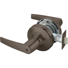 Yale - Lever Locksets; Door Thickness: 1-3/4 (Inch); Door Thickness: 1-3/4 ; Back Set: 2-3/4 (Inch); For Use With: Lavatory or Other Privacy Doors ; Finish/Coating: Oxidized Satin Dark Bronze (10B) ; Special Item Information: Privacy; Bedroom or Bath Loc - Exact Tool & Supply
