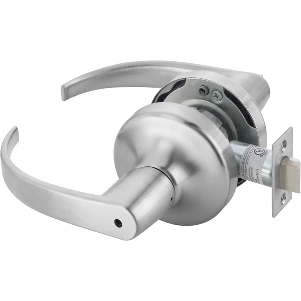 Yale - Lever Locksets; Door Thickness: 1-3/4 (Inch); Door Thickness: 1-3/4 ; Back Set: 2-3/4 (Inch); For Use With: Lavatory or Other Privacy Doors ; Finish/Coating: Satin Chrome ; Special Item Information: Privacy; Bedroom or Bath Lock Function - Exact Tool & Supply