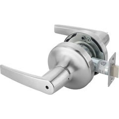 Yale - Lever Locksets; Door Thickness: 1-3/4 (Inch); Door Thickness: 1-3/4 ; Back Set: 2-3/4 (Inch); For Use With: Entrance; General Home or Office Doors ; Finish/Coating: Satin Chrome ; Cylinder Type: 6 Pin Schlage C Keway, Keyed - Exact Tool & Supply