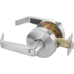 Yale - Lever Locksets; Door Thickness: 1-3/4 (Inch); Door Thickness: 1-3/4 ; Back Set: 2-3/4 (Inch); For Use With: Lavatory or Other Privacy Doors ; Finish/Coating: Satin Chrome ; Special Item Information: Privacy; Bedroom or Bath Lock Function - Exact Tool & Supply