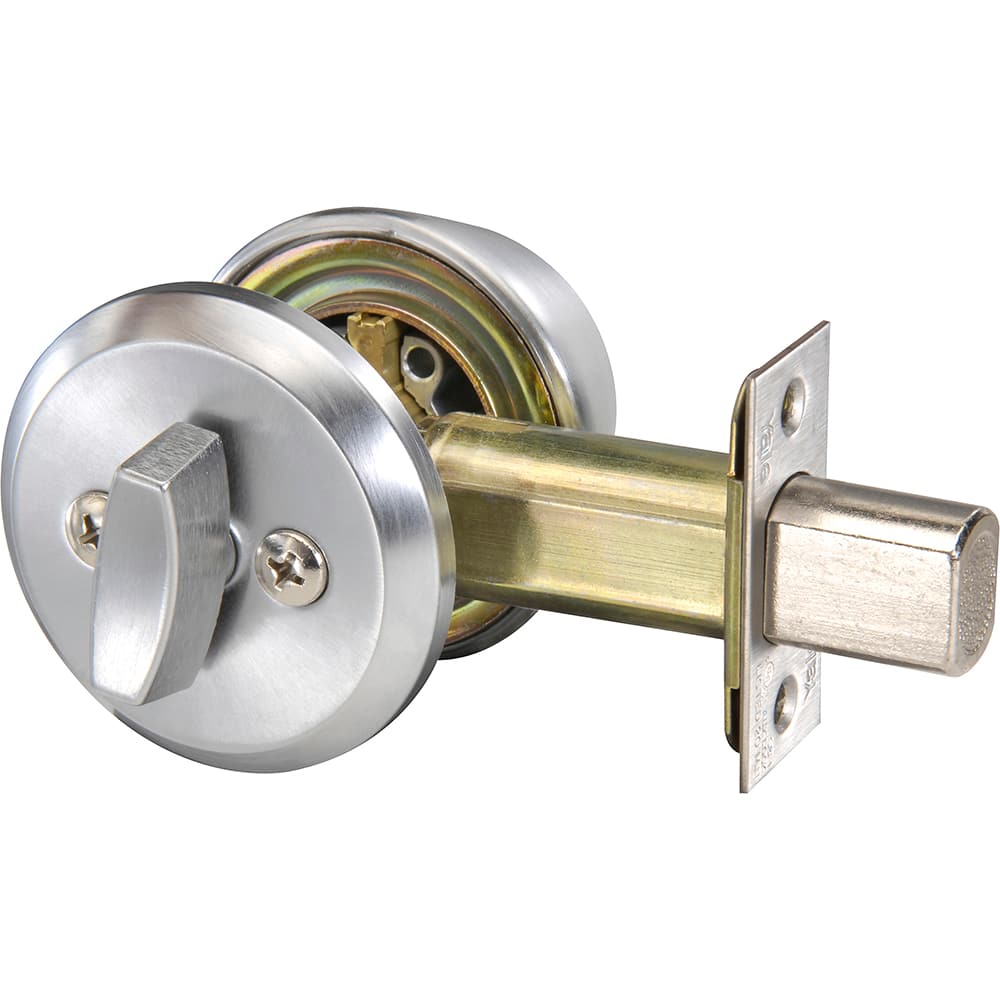 Yale - Deadbolts; Door Thickness Range: 1-3/8 - Exact Tool & Supply
