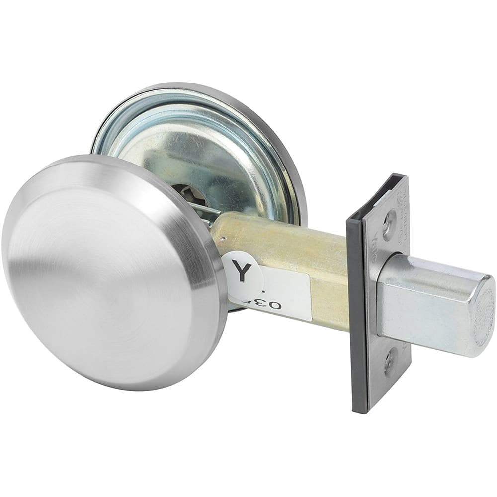Yale - Deadbolts; Door Thickness Range: 1-3/8 - Exact Tool & Supply