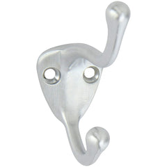 Rockwood - Coat & Hat Hooks; Type: Double Coat and Hat Hook ; Projection: 3-1/8 (Inch); Finish/Coating: Satin Chrome - Exact Tool & Supply