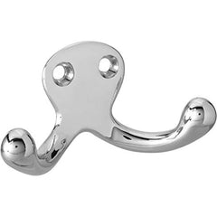 Rockwood - Coat & Hat Hooks; Type: Double Coat and Hat Hook ; Projection: 1-1/8 (Inch); Finish/Coating: Satin Chrome - Exact Tool & Supply