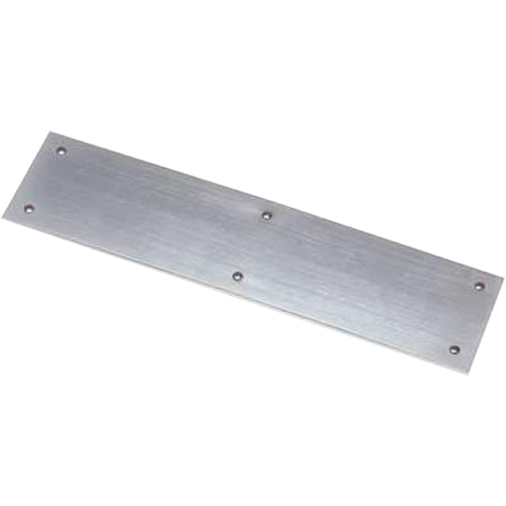 Rockwood - Push Plates; Type: Push Plate ; Overall Length (Inch): 16 ; Finish/Coating: Clear Anodized Aluminum - Exact Tool & Supply