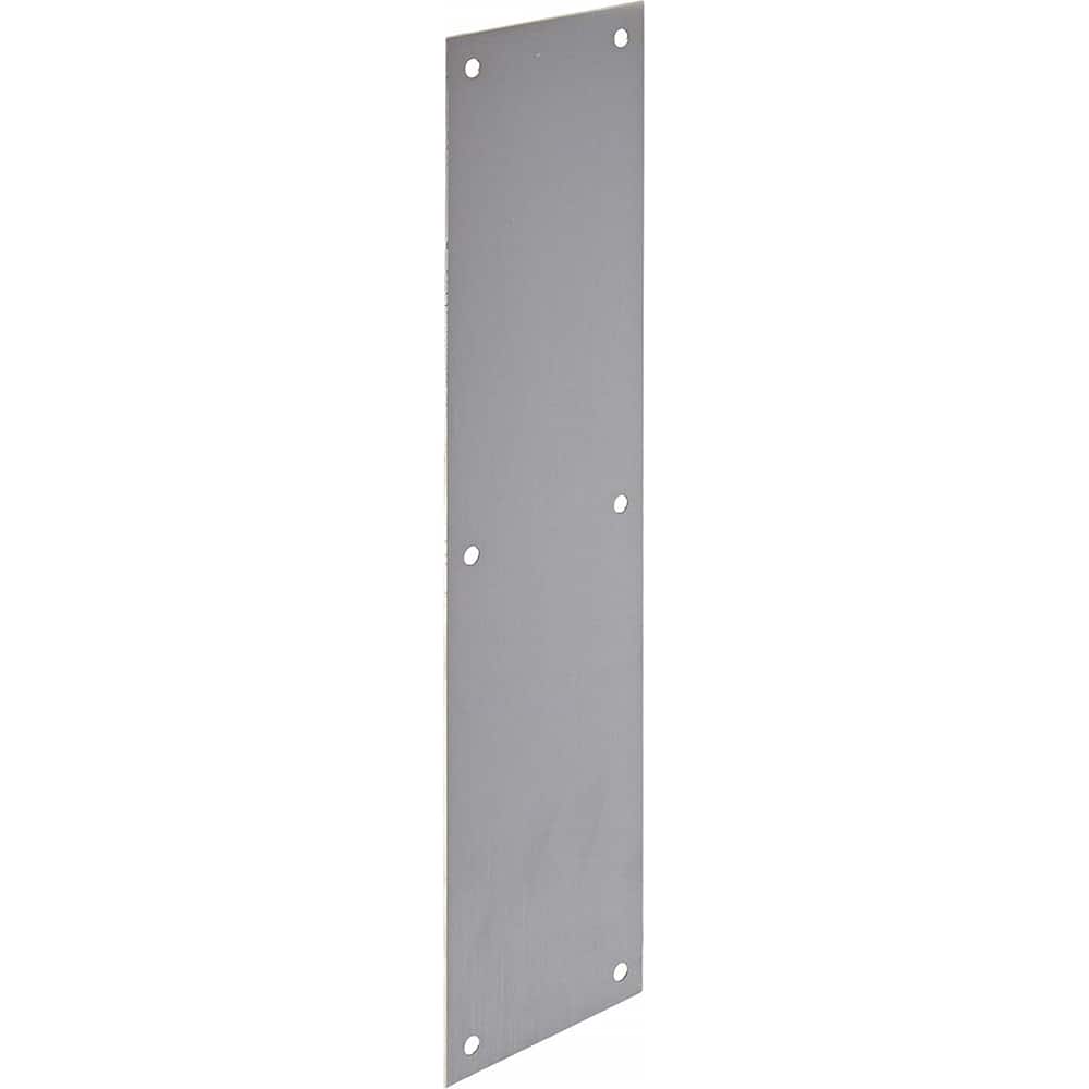 Rockwood - Push Plates; Type: Push Plate ; Overall Length (Inch): 16 ; Finish/Coating: Satin Chrome; Brass - Exact Tool & Supply