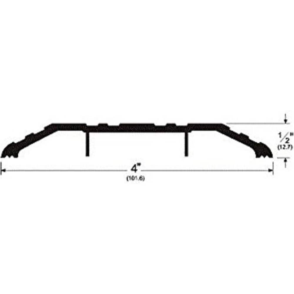 Pemko - Thresholds; Height (Inch): 1/2 ; Length (Inch): 36 ; Width (Inch): 4 ; Finish/Coating: Anodized; Dark Bronze - Exact Tool & Supply