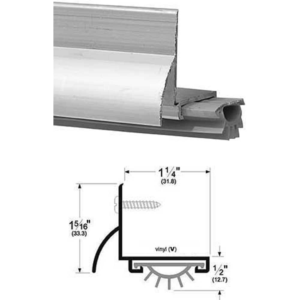 Pemko - Thresholds; Height (Inch): 1-5/16 ; Length (Inch): 36 ; Width (Inch): 1-1/4 ; Finish/Coating: Mill Finish Aluminum - Exact Tool & Supply