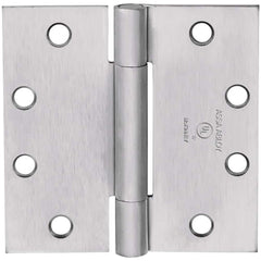 Yale - Commercial Hinges; Length (Inch): 4-1/2 ; Thickness (Decimal Inch): 0.1340 ; Number of Knuckles: 3.000 ; Stanley Finish Code: US26D ; Finish/Coating: US26D ; Box Quantity: 3 - Exact Tool & Supply