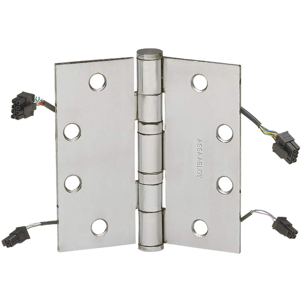 Yale - Commercial Hinges; Length (Inch): 4-1/2 ; Thickness (Decimal Inch): 0.1340 ; Number of Knuckles: 5.000 ; Stanley Finish Code: US26D ; Finish/Coating: US26D ; Box Quantity: 3 - Exact Tool & Supply