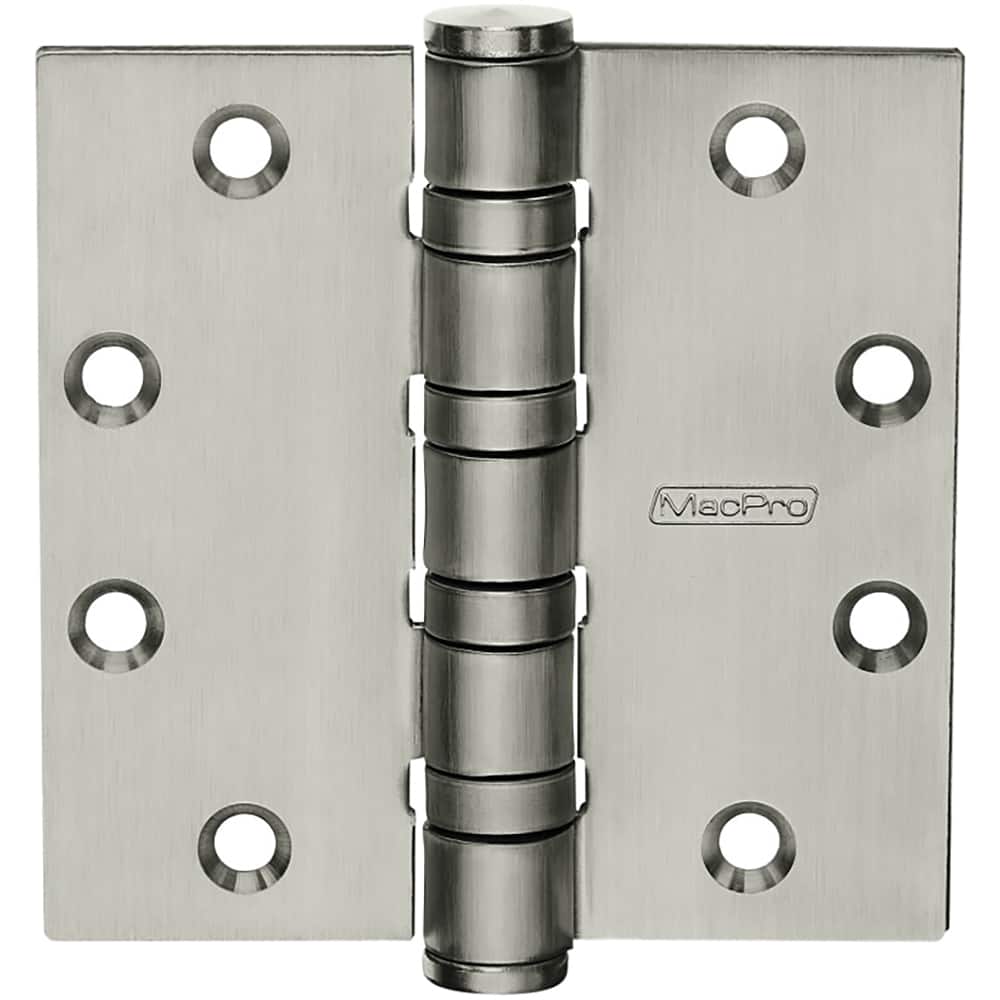 Yale - Commercial Hinges; Length (Inch): 4-1/2 ; Thickness (Decimal Inch): 0.1800 ; Number of Knuckles: 5.000 ; Stanley Finish Code: US32D ; Finish/Coating: US32D ; Box Quantity: 3 - Exact Tool & Supply