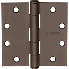 Yale - Commercial Hinges; Length (Inch): 4-1/2 ; Thickness (Decimal Inch): 0.1340 ; Number of Knuckles: 5.000 ; Finish/Coating: 10BE ; Box Quantity: 3 ; Hand: Non-Handed - Exact Tool & Supply