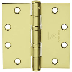 Yale - Commercial Hinges; Length (Inch): 4-1/2 ; Thickness (Decimal Inch): 0.1340 ; Number of Knuckles: 5.000 ; Stanley Finish Code: US3 ; Finish/Coating: US3 ; Box Quantity: 3 - Exact Tool & Supply