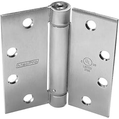 Yale - Commercial Hinges; Length (Inch): 4-1/2 ; Thickness (Decimal Inch): 0.1340 ; Number of Knuckles: 5.000 ; Stanley Finish Code: US26D ; Finish/Coating: US26D ; Box Quantity: 3 - Exact Tool & Supply