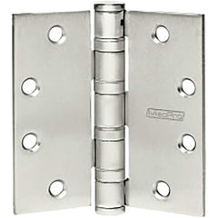 Yale - Commercial Hinges; Length (Inch): 4-1/2 ; Thickness (Decimal Inch): 0.1800 ; Number of Knuckles: 5.000 ; Stanley Finish Code: US32D ; Finish/Coating: US32D ; Box Quantity: 3 - Exact Tool & Supply