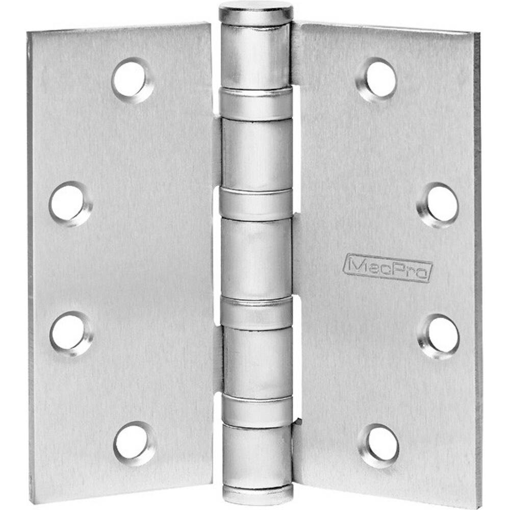 Yale - Commercial Hinges; Length (Inch): 4-1/2 ; Thickness (Decimal Inch): 0.1800 ; Number of Knuckles: 5.000 ; Stanley Finish Code: US26D ; Finish/Coating: US26D ; Box Quantity: 3 - Exact Tool & Supply