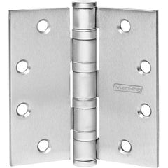 Yale - Commercial Hinges; Length (Inch): 4-1/2 ; Thickness (Decimal Inch): 0.1800 ; Number of Knuckles: 5.000 ; Stanley Finish Code: US26D ; Finish/Coating: US26D ; Box Quantity: 3 - Exact Tool & Supply