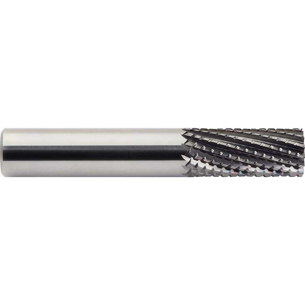 M.A. Ford - 0.1575" Diam, 15mm LOC, 0.1575" Shank Diam, 6-Flute Burr-End Diamond-Pattern Router Bit - Exact Tool & Supply