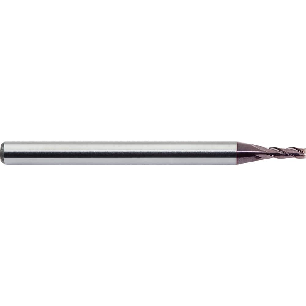 M.A. Ford - Square End Mills; Mill Diameter (Inch): 3/64 ; Mill Diameter (Decimal Inch): 0.0468 ; Number of Flutes: 3 ; Length of Cut (Inch): .0700 ; Length of Cut (Decimal Inch): 0.0700 ; Material: Solid Carbide - Exact Tool & Supply