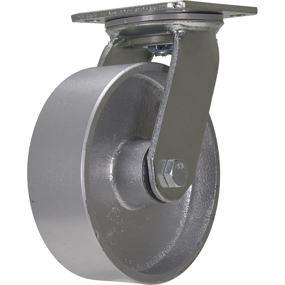 Vestil - Standard Casters; Mount: With Holes ; Style: Swivel ; Wheel Diameter: 6 (Inch); Wheel Width: 2 (Inch); Overall Height (Inch): 7-1/2 ; Load Capacity (Lb.): 1543.000 - Exact Tool & Supply