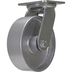 Vestil - Standard Casters; Mount: With Holes ; Style: Swivel ; Wheel Diameter: 6 (Inch); Wheel Width: 2 (Inch); Overall Height (Inch): 7-1/2 ; Load Capacity (Lb.): 1543.000 - Exact Tool & Supply