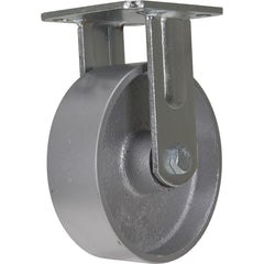 Vestil - Standard Casters; Mount: With Holes ; Style: Rigid ; Wheel Diameter: 6 (Inch); Wheel Width: 2 (Inch); Overall Height (Inch): 7-1/2 ; Load Capacity (Lb.): 1543.000 - Exact Tool & Supply