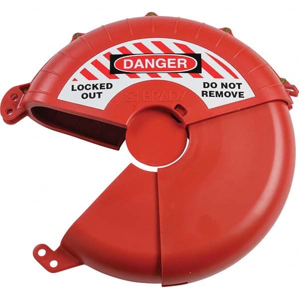 Brady - Pneumatic & Valve Lockouts Type: Gate Valve Lockout Maximum Valve Handle Size (Inch): 13 - Exact Tool & Supply