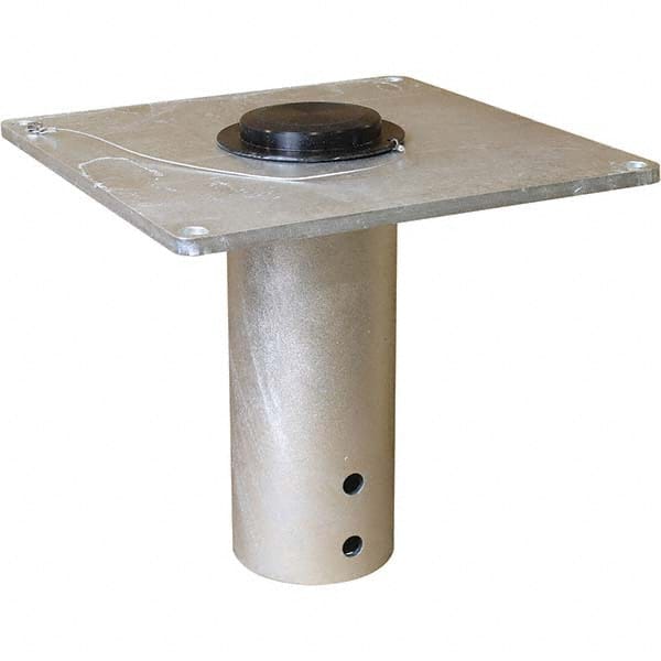 THERN - Davit Crane Bases Base Type: Flush Mount Base Finish/Coating: Galvanized - Exact Tool & Supply