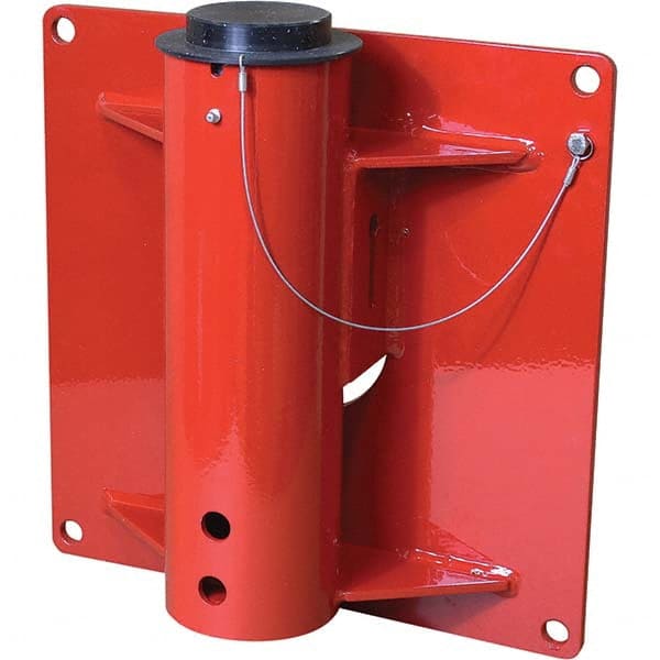 THERN - Davit Crane Bases Base Type: Wall Mount Base Finish/Coating: Red Powder Coat - Exact Tool & Supply