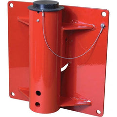 THERN - Davit Crane Bases Base Type: Wall Mount Base Finish/Coating: Red Powder Coat - Exact Tool & Supply