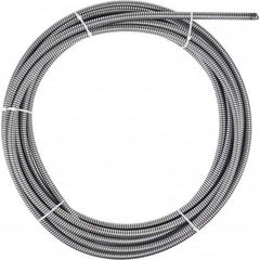 Milwaukee Tool - Drain Cleaning Machine Cables; Length (Feet): 50 ; Diameter (Inch): 5/8 ; For Use With Machines: Milwaukee Drain Cleaning Tools ; Cable Type: Inner Core ; For Minimum Pipe Size: 3 (Inch); For Maximum Pipe Size: 6 (Inch) - Exact Tool & Supply