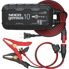 Noco - Automotive Battery Chargers & Jump Starters; Type: Automatic Charger/Maintainer ; Amperage Rating: 10.0 ; Starter Amperage: 0.5 ; Voltage: 100-240 VAC ; Battery Size Group: 6 and 12 Volt - Exact Tool & Supply