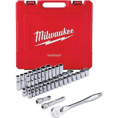 Milwaukee Tool - Socket Sets Measurement Type: Inch/Metric Drive Size: 1/2 - Exact Tool & Supply