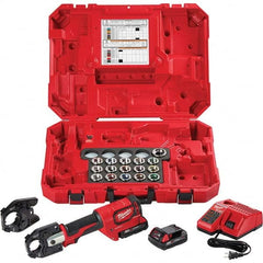 Milwaukee Tool - Electric Crimpers Crimping Force (Lb.): 12000 Crimping Capacity (Wire): 750 mcm Cu & Al - Exact Tool & Supply