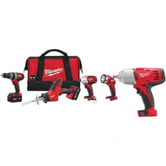 Milwaukee Tool - 18 Volt Combination Tool Kit - Exact Tool & Supply