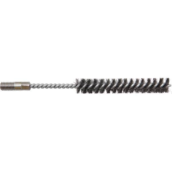 DeWALT Anchors & Fasteners - Tube Brushes; Brush Diameter (Decimal Inch): 1.122 ; Fill Material: Stainless Steel ; Filament/Wire Diameter (Decimal Inch): 0.0060 ; Brush Length (Inch): 3.1500 ; Brush Type: Helical ; Spiral Type: Single Spiral - Exact Tool & Supply