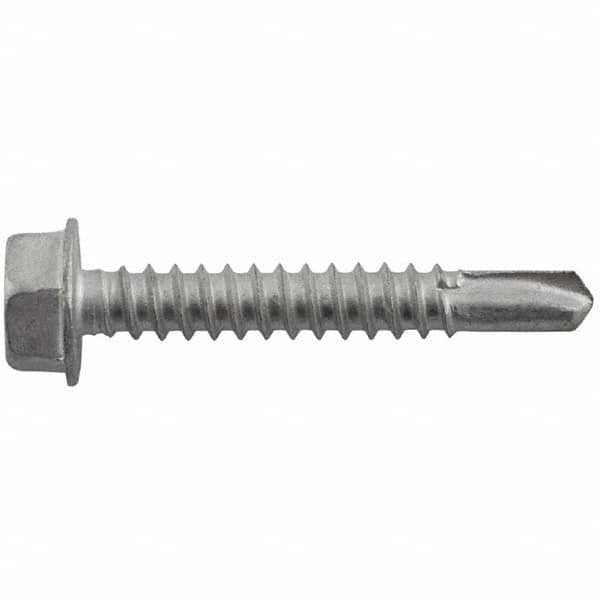 DeWALT Anchors & Fasteners - #12-14, Hex Washer Head, Hex Drive, 3/4" Length Under Head, #3 Point, Self Drilling Screw - Exact Tool & Supply