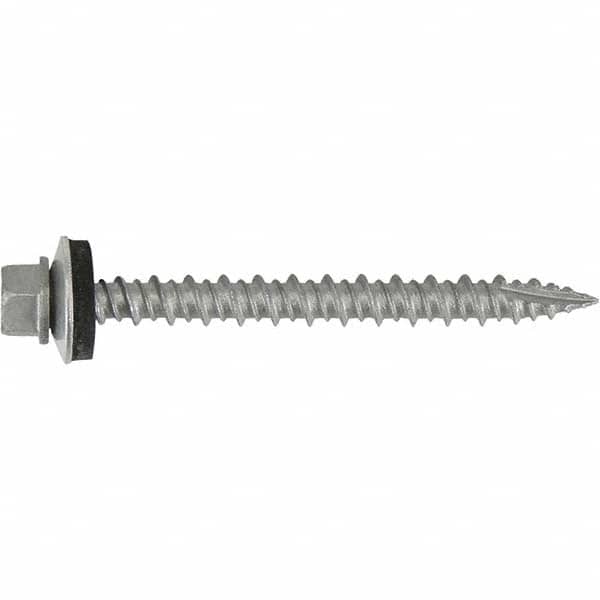 DeWALT Anchors & Fasteners - #10-16, Hex Washer Head, Hex Drive, 1-1/2" Length Under Head, #17 Point, Self Drilling Screw - Exact Tool & Supply