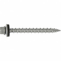 DeWALT Anchors & Fasteners - #10-16, Hex Washer Head, Hex Drive, 1-1/2" Length Under Head, #17 Point, Self Drilling Screw - Exact Tool & Supply