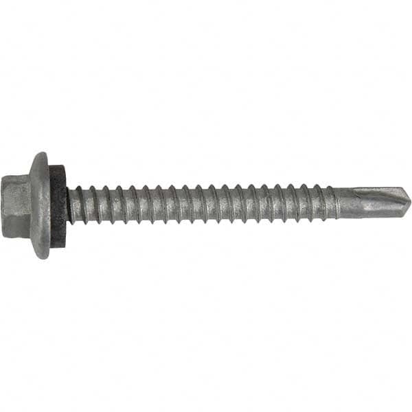 DeWALT Anchors & Fasteners - #12-14, Hex Washer Head, Hex Drive, 1" Length Under Head, #2/3 Point, Self Drilling Screw - Exact Tool & Supply