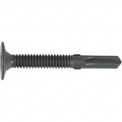 DeWALT Anchors & Fasteners - 1/4, Flat Head, Phillips Drive, 3" OAL, #4 Point, Self Drilling Screw - Exact Tool & Supply