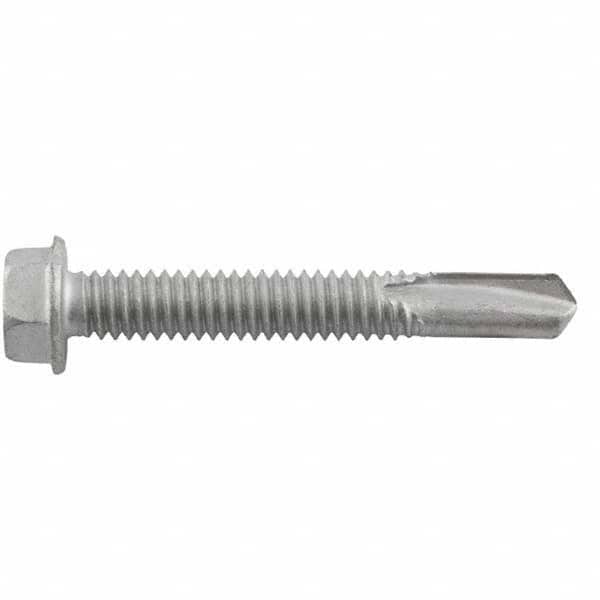 DeWALT Anchors & Fasteners - #12-14, Hex Washer Head, Hex Drive, 3/4" Length Under Head, #1 Point, Self Drilling Screw - Exact Tool & Supply