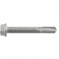 DeWALT Anchors & Fasteners - #10-16, Hex Washer Head, Hex Drive, 3/4" Length Under Head, #1 Point, Self Drilling Screw - Exact Tool & Supply