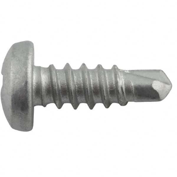 DeWALT Anchors & Fasteners - #8-18, Pan Head, Phillips Drive, 1/2" Length Under Head, #2 Point, Self Drilling Screw - Exact Tool & Supply