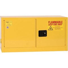 Eagle - Safety Cabinets Hazardous Chemical Type: Flammable and Combustible Liquids Color: Yellow - Exact Tool & Supply