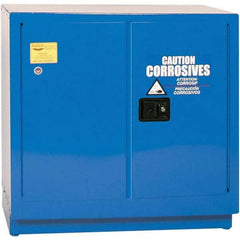 Eagle - Safety Cabinets Hazardous Chemical Type: Corrosive Chemicals Color: Royal Blue - Exact Tool & Supply