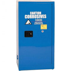 Eagle - Safety Cabinets Hazardous Chemical Type: Corrosive Chemicals Color: Royal Blue - Exact Tool & Supply