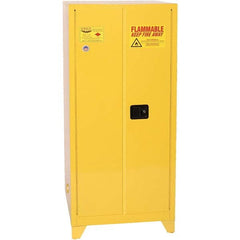 Eagle - Safety Cabinets Hazardous Chemical Type: Flammable and Combustible Liquids Color: Yellow - Exact Tool & Supply