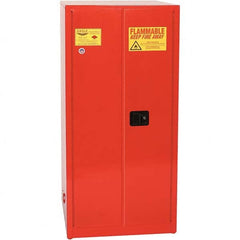 Eagle - Safety Cabinets Hazardous Chemical Type: Flammable and Combustible Liquids Color: Red - Exact Tool & Supply